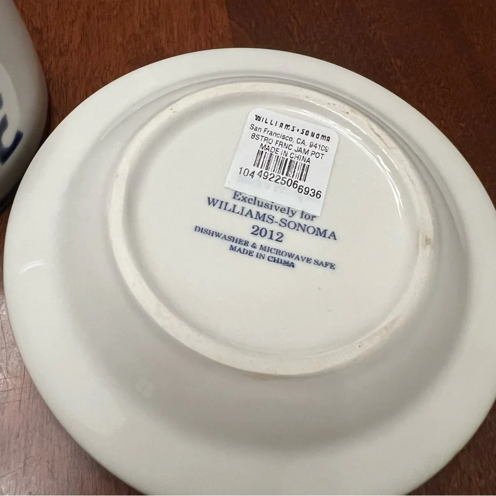 Williams Sonoma Bistro French Jam Pot